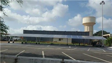 Montažna konstrukcija solarne nadstrešnice od aluminijske legure