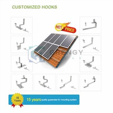 Pločica Krovna solarna montaža podesiva kuka