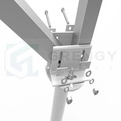 double rows double poles mounting structure(001)