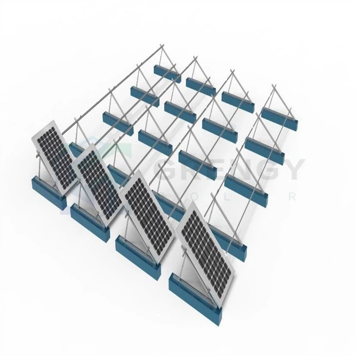 solar mounting structure for matrix system