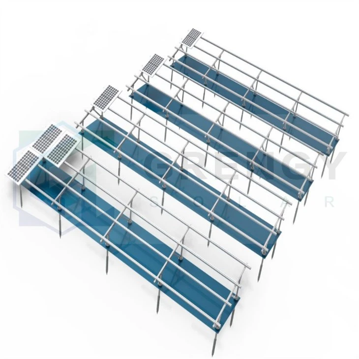 Vertical row double poles solar bracket