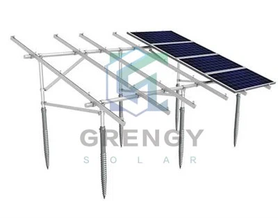 Fiksni solarni sustav za ugradnju na tlo s vijčanim temeljem
