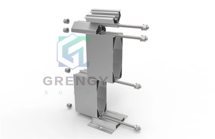 Flexibly Adjustable Angle Flat Roof Ballast System Variable PRO Ballast System