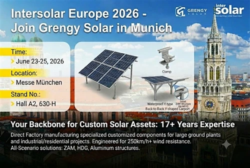 Pridružite se Grengy Solar-u na Intersolar Europe 2026: Predstavljanje napred...