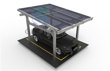 Solarni vodootporni stup za nadstrešnicu s integriranom gredom