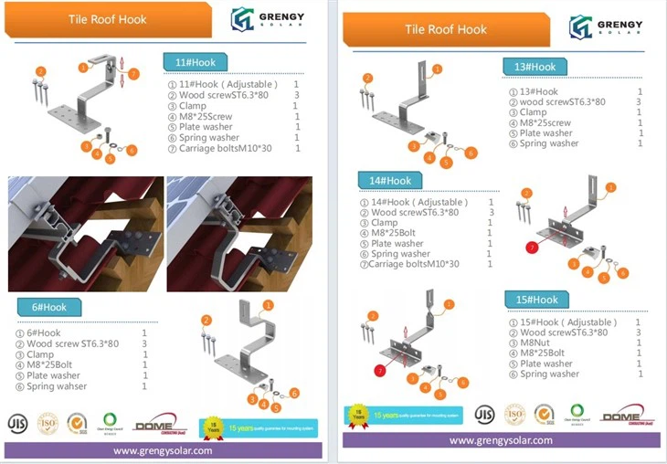 Tile Roof Solar Mount Kits