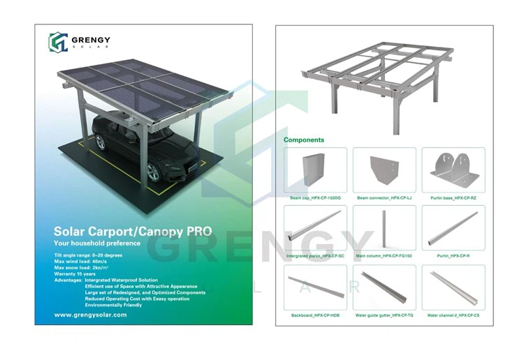 Water-proof Solar Carports And Shelters